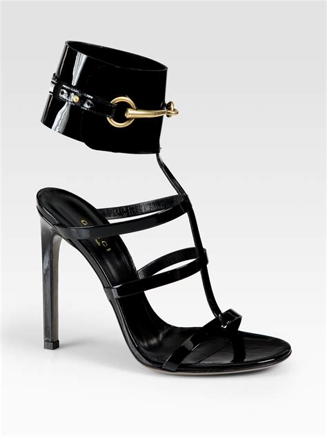 gucci ankle strap heels|gucci heels and pumps.